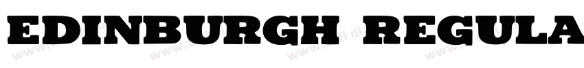 Edinburgh Regular字体转换
